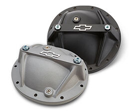 Differential Covers & Rear Axle Perfect Launch differential covers for GM 10- and 12-bolt, plus pinion snubbers and rear-end tools.